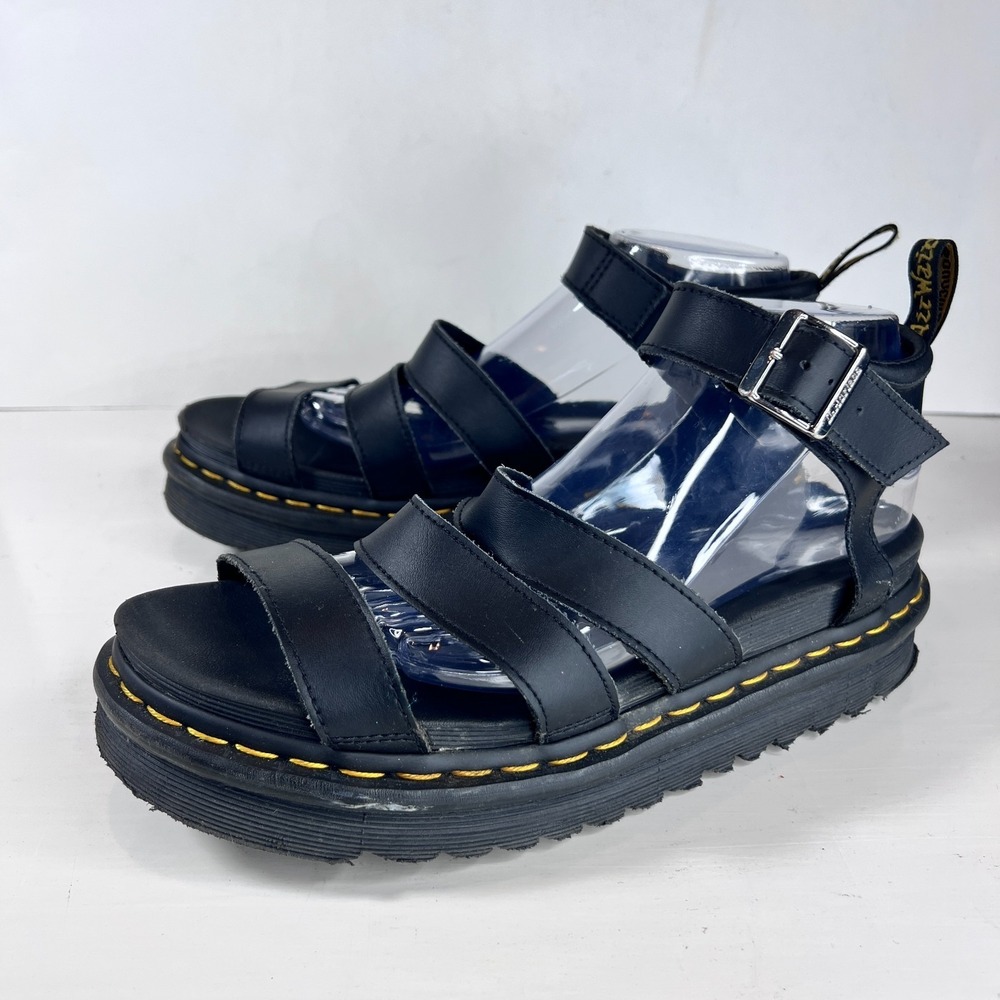 Dr. Martens Blaire Gladiator Platform Sandals Black Women's 10
